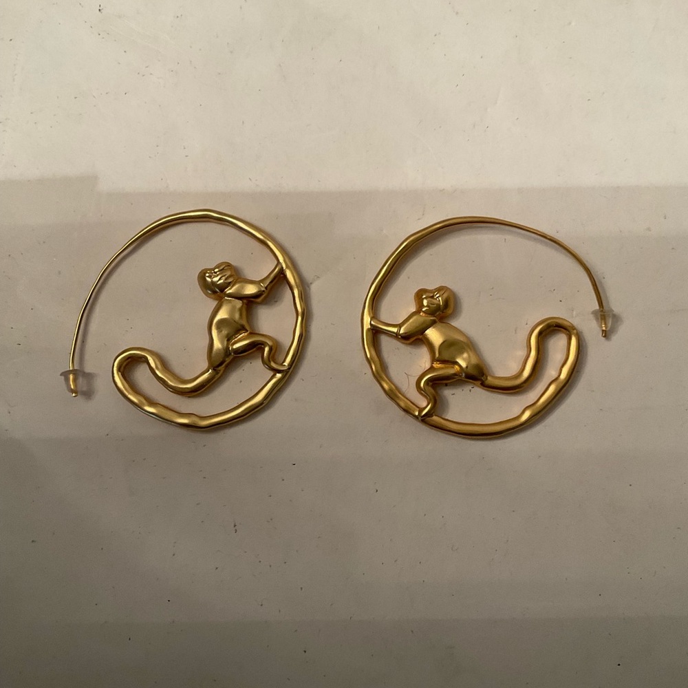 Tory Burch monkey earrings